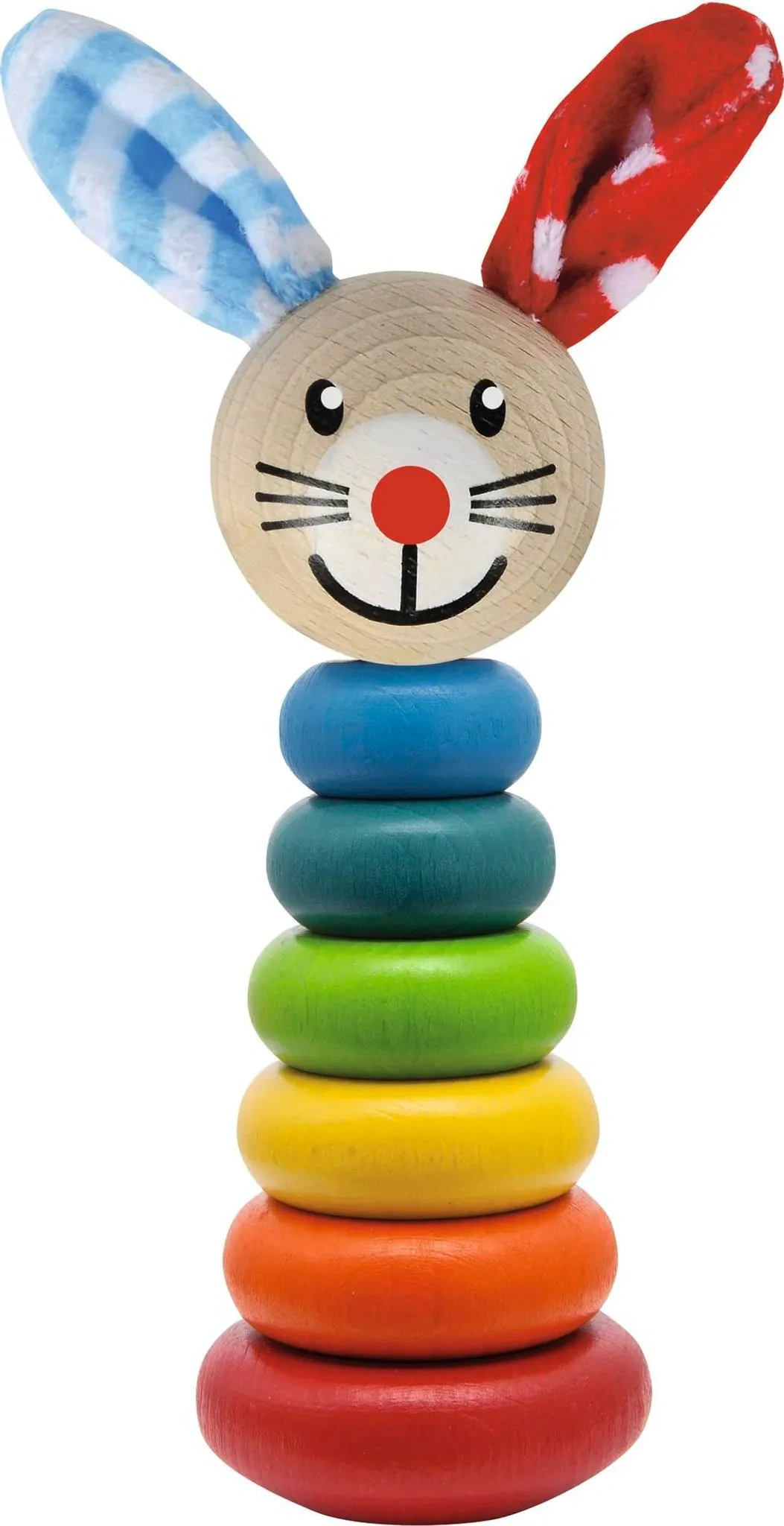 Eichhorn Baby Steckfigur Maus – Buntes Holz-Steckspiel