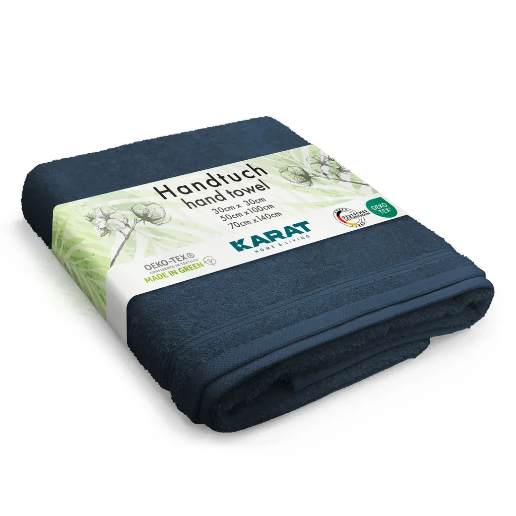 Handtuch 30×30 cm – „Bay“, Farbe Türkis