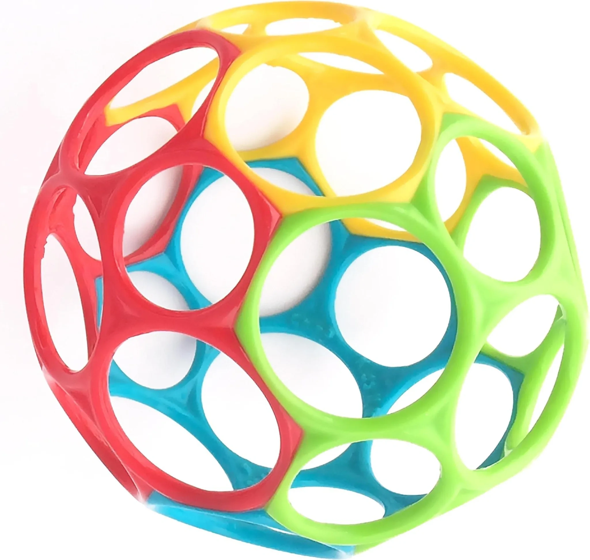 Oball Regenbogen Greifling • Motorik-Ball für Babys & Kleinkinder, 10 cm